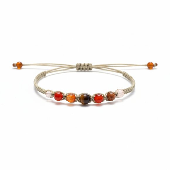 Beaded Bracelet Adjustable Shiny Sparkly Beaded - Picture 1 of 4